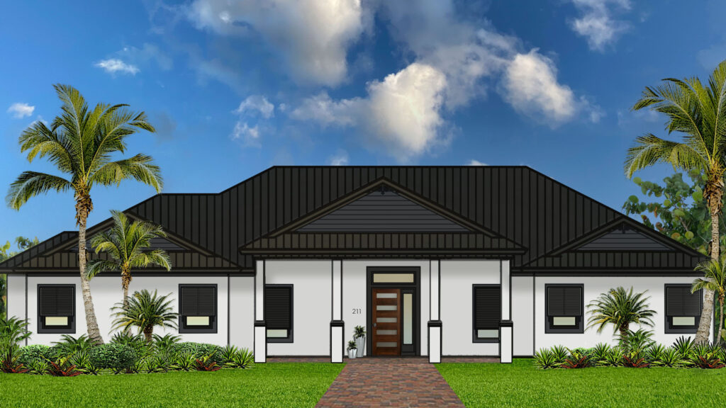 rendering of house - lot 4 Bel Vista
